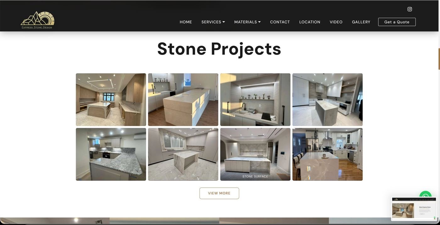 Express Stone Design — additional page