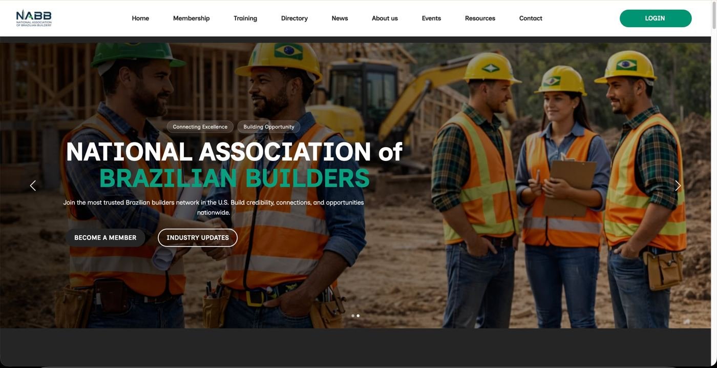 NABB website — builders association homepage