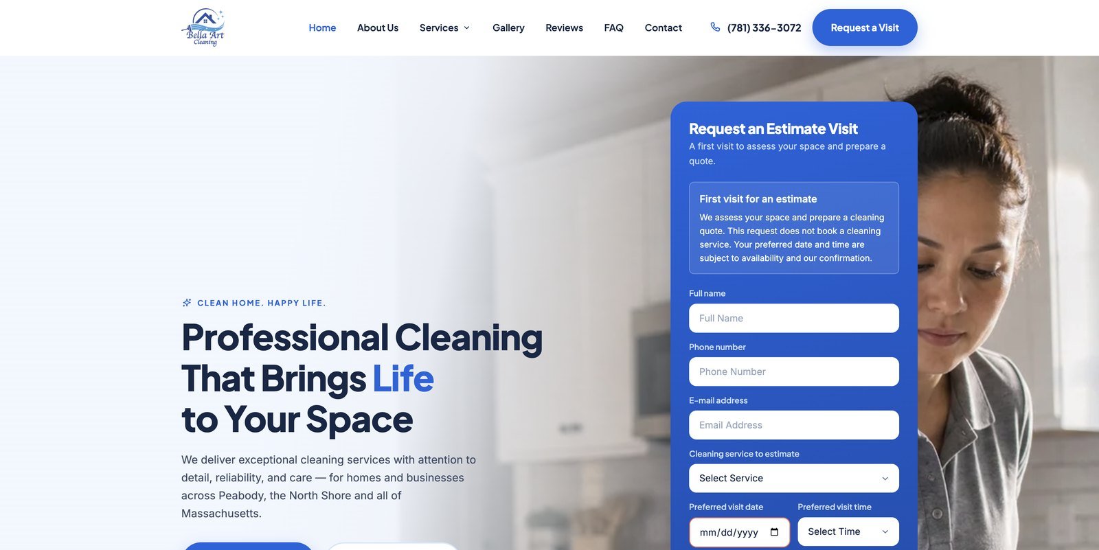 Bella Art Cleaning — Website