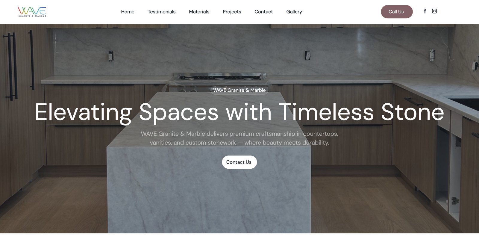 WAVE Granite & Marble — Website